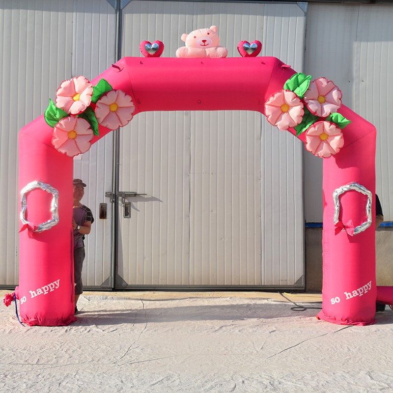 东丽粉色婚礼拱门